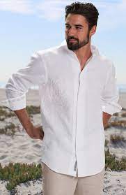 Men S Linen Shirts For Beach Weddings Wedding Tropics Wedding Shirts Beach Attire Beach Wedding Attire