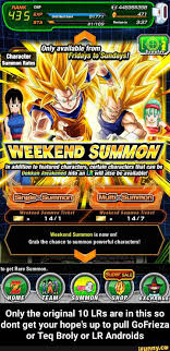 Only The Original 10 Lrs Are In This So Dont Get Your Hope S Up To Pull Gofrieza Or Teq Broly Or Lr Androids Ifunny Memes The Originals Funny Dragon