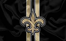 Download Wallpapers New Orleans Saints American Football Logo Emblem Nfl National Football League New Orleans Louisiana Usa National Football Conferenc New Orleans Saints New Orleans Saints Football Saints Football