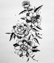 Black And White Daisy Tattoo Designs Pin By Iwan Iwan On Bunga Black And White Flower Tattoo Flower Tattoo Drawings Black White Tattoos