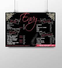 Achievements of the beauty salon. Beauty Salon Pricing Menu Sign Haircut Sign Hair Salon Sign Etsy Salon Signs Beauty Salon Hair Salon
