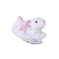 Happy Feet White Bunny Animal Slippers Walmart Com