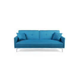 Spedizione gratuita pronta consegna divano 3 posti con meccanismo letto. Divano Letto Moderno 3 Posti In Tessuto Azzurro Lucan Beliani It