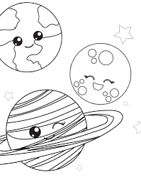 Outer space coloring page — stock photo © lenmdp 48930131. Free Printable Space Coloring Pages For Kids