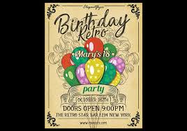 Retro birthday party flyer if you're throwing a birthday party for a grownup, this party flyer will help you get the word out. 20 Top Free Birthday Party Flyer Templates For Happy 2020 Celebrations