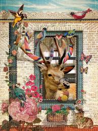 breihert poster 30x40 cm met gedicht herten kunst kunst ideeen illustratie kunst