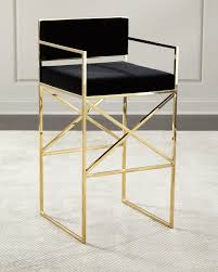 Kitchen Black And Gold Bar Stools Safavieh Kailey Velvet Bar Stool Black Gold 750 Free Shipping Or Pick Up Bar Stools Backless Bar Stools Floor Seating