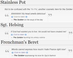 Check spelling or type a new query. ð—§ ð—½ð—¼ð˜€ð—¶ð—»ð—´ ð—ªð—®ð—¿ð—¶ð—¼ On Twitter The Little Quote Tidbits For Some Of The Cosmetics On The Tf2 Wiki Can Be Funny Sometimes Especially When You Think Of The Context 1 Scout Soldier Pyro