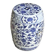 Rzai02_chinese porcelain garden seat stool fariy tree floral. Decorative Collectibles Blue And White Hexagonal Geometric Porcelain Garden Stool 19 Collectibles