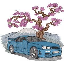 Скачать вышивку Skyline r34 по цене 300 ₽ - купить на сайте Эмбротека