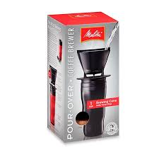 Contigo snapseal travel coffee mug. Melitta Pour Over Coffee Brewer With Travel Mug In Black Bed Bath Beyond