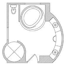 This is a really interesting bathroom design. 21 Bathroom Floor Plans For Better Layout