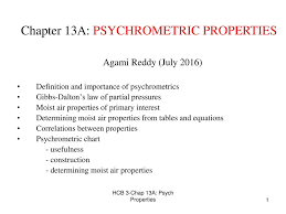 chapter 13a psychrometric properties ppt download