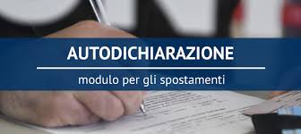 Per gli spostamenti, in vista di eventuali controlli, è necessario avere con sè il modulo dell'autocertificazione. Autodichiarazione Ai Sensi Degli Artt 46 E 47 D P R N 445 2000