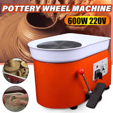 Using the motors and speed controllers, plus some mdf, pulleys and miscellaneous parts, he's made a wheel that costs about $15. Buy Online 250w 220v Electric Pottery Wheel Ceramic Machine Tools Foot Pedal Ceramic Clay Kit Art Mold Diy Turning Ceramic Forming Machine Alitools