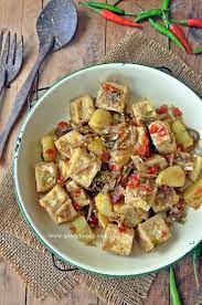 Resepi tauhu bunga tauhu terbalik berinti mudah sedap. Tauhu Dan Kentang Goreng Berlada Qasey Honey