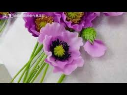 幸福的樂章一麵包花罌粟花 clay flowers clay wall art clay art