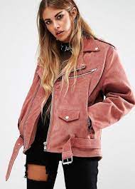 Must Have The Oversized Pink Suede Moto Jacket Fashion Fashion Outfits Clothes