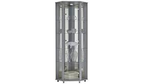 Cherry china cabinet with dental molding trim with glass shelves. Buy Argos Home 1 Glass Dr Corner Display Cabinet Silver Effect Display Cabinets Argos