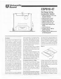 Ceiling grids & suspension systems. Electro Voice Csp610 4t Datasheet Manualzz