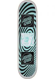 Been having fun on our skateboards since 1973. Hand Warp Team Santa Cruz Skateboard Decks In Lightblue Titus