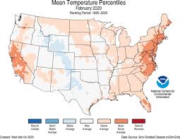 April is a great time to sit in outdoor cafes and go sightseeing in the french quartier or boating in louisiana's famous bayous. National Climate Report February 2020 National Centers For Environmental Information Ncei