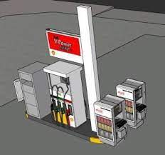 Merchandiser Service Station Oils 3d Skp Model For Sketchup Service Station Gas Service Station