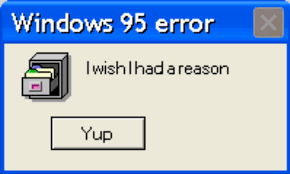 M O O N V E I N S 1 0 1 Windows Error Computer Humor Windows Old Computers