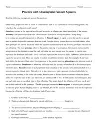 Check spelling or type a new query. Practice With Monohybrid Punnett Squares Packet Answer Key Fill Online Printable Fillable Blank Pdffiller
