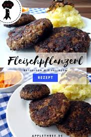 Fleischpflanzerl Rezept Mit Beilage Applethree Food Travel Life Fleischpflanzerl Rezept Rezepte Fleischpflanzerl