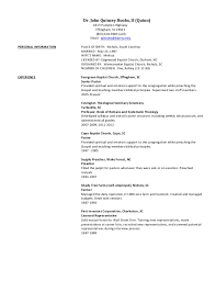 revised 2013 church resume