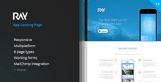 Ray App Landing Page App Landing Page Landing Page Wordpress Theme Responsive