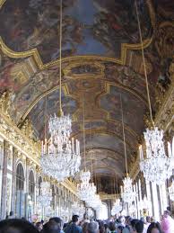 The Hall Of Mirrors Is One Of The Most Magnificent Rooms In Versailles The Curved Ceiling Was Painted By Lebrun And Il Mirror Ceiling Hall Of Mirrors Ceiling
