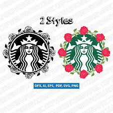 Rose Svg For Starbucks Cup Sevog
