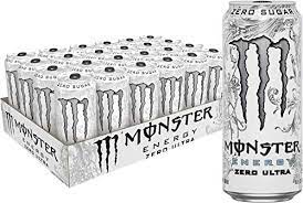 Amazon Com Monster Energy Zero Ultra Sugar Free Energy Drink 16 Ounce Pack Of 24 Energy Drinks Grocery Gourmet Food