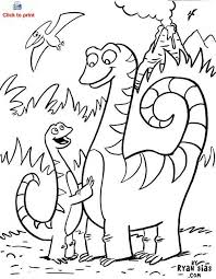 Simple free dinosaur coloring page to print and color (from the disney movie) cute free dinosaurs coloring page to download : Cute Dinosaur Coloring Page Printable Tsgos Com