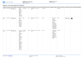 Simple exercise log sample 1 page. Project Management Issue Log Template Free To Use And Customise