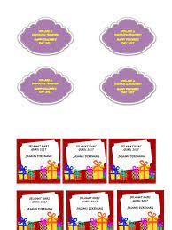 Label Hadiah Hari Guru