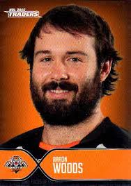 2015 NRL Traders Faces of the Game FOTG48 Aaron Woods Tigers