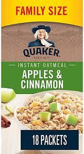 Apple & cinnamon instant oatmeal. Quaker Apples Cinnamon Family Pack Instant Oatmeal 18 Packets X 33 G 594 G Amazon Ca Grocery