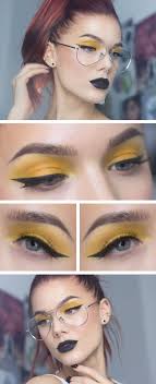 Black And Yellow Eyeshadow Todays Look Butterscotch Lindas Sminkblogg Yellow Makeup Linda Hallberg Yellow Eyeshadow