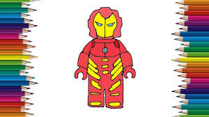 Step two, i drew his visors, mouth shape and his body armor. How To Draw A Lego Iron Man Step By Step Easy For Beginners