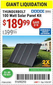 Thunderbolt Magnum Solar 100 Watt Solar Panel Kit For 189 99 100 Watt Solar Panel Solar Panel Kits Solar Energy Kits