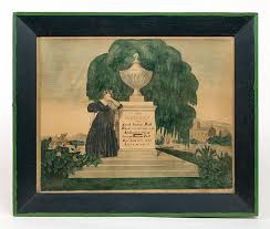 Two W C Litho Memorials No Name Sarah Frances Pratt Lithograph Art Painting Frames