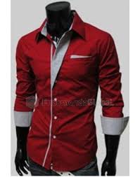 Camisa Social Branca Masculina Slim Fit Camisa Social Masculina Com Detalhes Na Gola E Punho Camisas Casuais Camisas Sociais Camisa Social Masculina