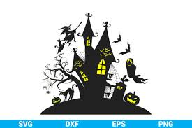 Haunted House Svg Clipart Free Svg Cut Files Create Your Diy Projects Using Your Cricut Explore Silhouette And More The Free Cut Files Include Svg Dxf Eps And Png Files
