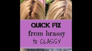 From Brassy To Ashy Quick Fix For Orange Brassy Hot Roots Roots Hair Hair Fixing Hair Color
