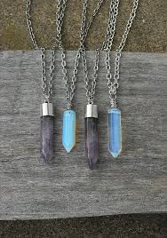 Moonstone Necklace Moonstone Jewelry Crystal Necklace Crystal Point Necklace Opal Opalite Blue Moonstone Gemstone Raw Gemstone Jewelry Jewelry Crystal Jewelry