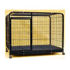 Kopek Kulubeleri Ve Citler Doglife A048 Doglife Kopek Kafesi Siyah 127x79x112 Cm