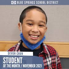 We are proud to recognize our November Student of the Month, Devon Chun! A  fifth-grade student at James Walker Elementary, Devon is a Student Council  officer, and a member of the Honor's